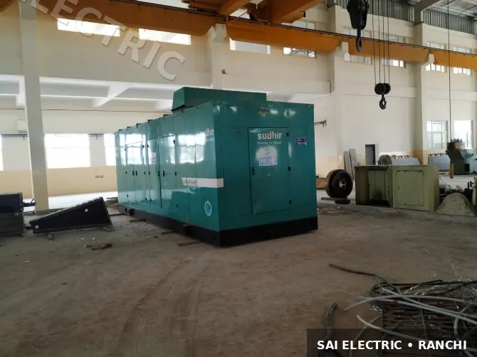 DG Set on Hire in India | Silent Diesel Generator — Sai Electric 27 750 kVA Silent diesel DG set on hire from Sai Electric, Ranchi — fleet photo 27