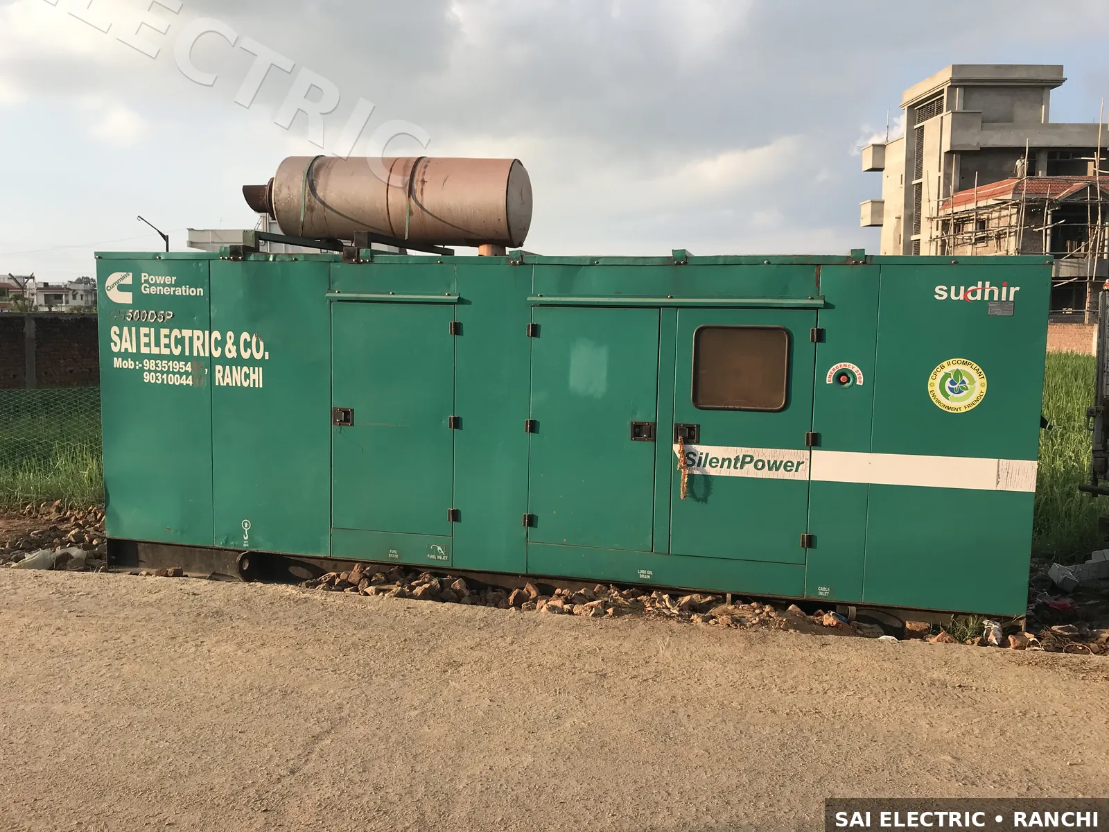 DG Set on Hire in India | Silent Diesel Generator — Sai Electric 9 500 kVA Silent diesel DG set on hire from Sai Electric, Ranchi — fleet photo 9