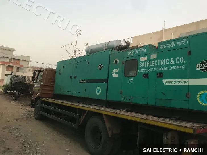 Mobile Generator Van on Hire | DG Set on Truck — Sai Electric 1 Mobile DG set on truck ready for site deployment — Sai Electric generator van 1
