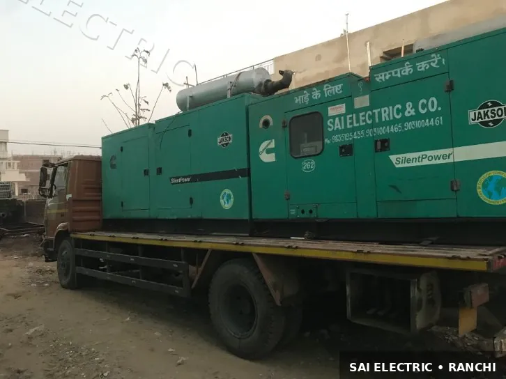 Mobile Generator Van on Hire | DG Set on Truck — Sai Electric 11 Mobile DG set on truck ready for site deployment — Sai Electric generator van 11