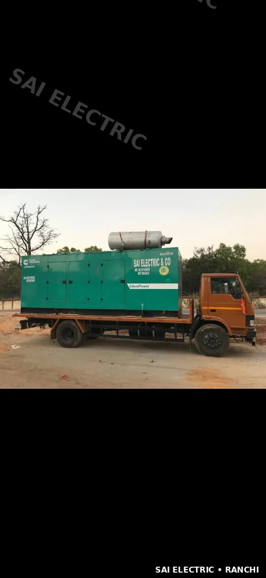 Mobile Generator Van on Hire | DG Set on Truck — Sai Electric 5 Mobile DG set on truck ready for site deployment — Sai Electric generator van 5