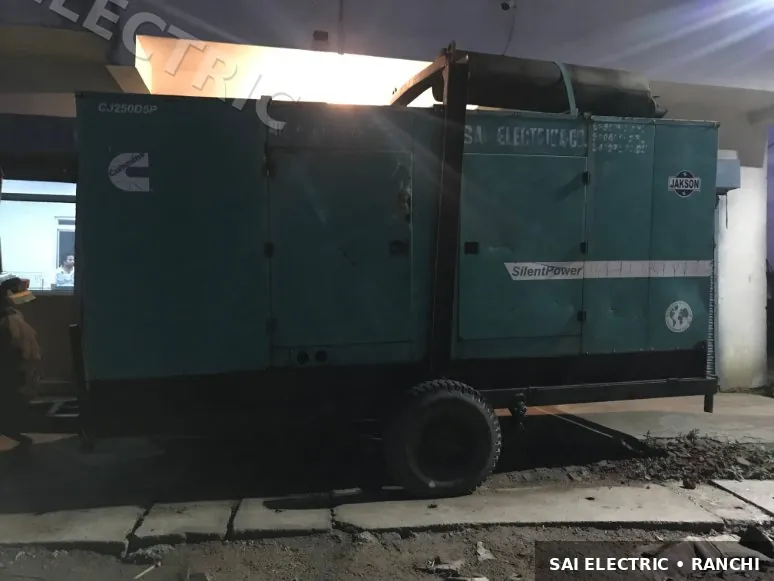 Mobile Generator Van on Hire | DG Set on Truck — Sai Electric 7 250 kVA Mobile DG set on truck ready for site deployment — Sai Electric generator van 7