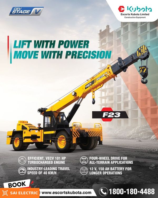 Escorts hydra crane on hire — Sai Electric, Ranchi Hydra crane on hire from Sai Electric, Ranchi — fleet photo 1