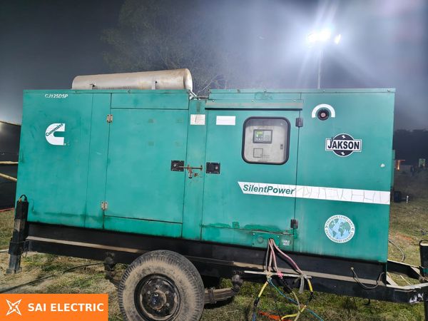 125 kVA Jakson silent DG set on hire in Ranchi | Sai Electric 125 kVA Jakson silent DG set on hire from Sai Electric, Ranchi — fleet photo 14